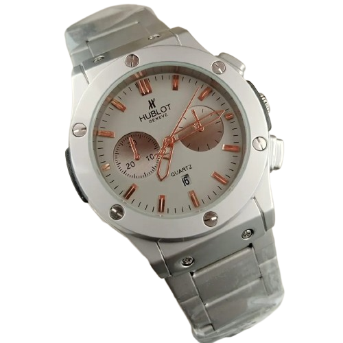 Men’s Silver Chain Watch